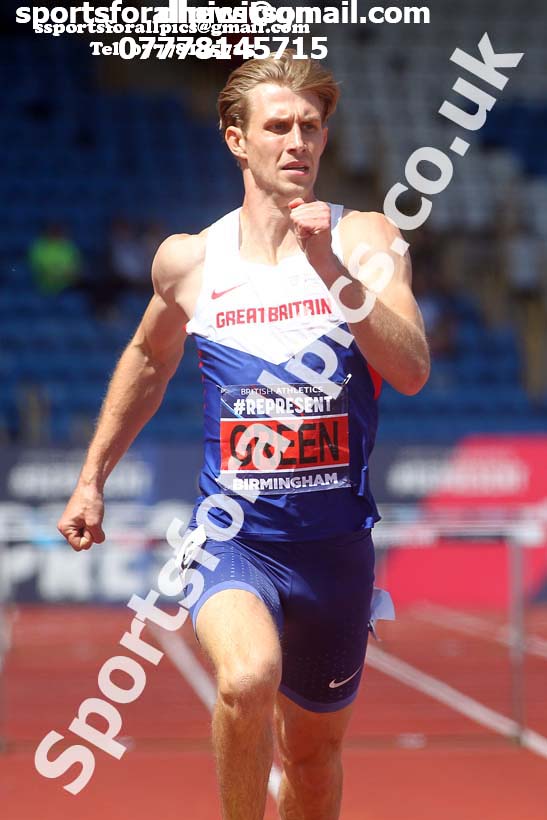 Mens 400 metres Hurdles, World Championship Team Trials, Alexander Stadium, Birmingham